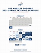 Los Angeles Dodgers 2021 Spring Training Schedule | Dodger Blue