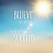 Believe in yourself inspirational quote background 210206 Vector Art at ...