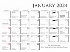 2024 Saints and Devotions Roman Catholic Calendar — St. Gertrude the Great