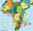 Labeled Map of Africa with Countries & Capital Names [FREE]
