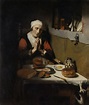 Nicolaes Maes or Maas (Dutch 1634–1693), Oude vrouw in gebed (Old Woman ...