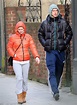 High and dry! 6ft 6in Per Mertesacker covers up on walkabout in London ...