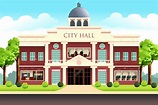 City Hall Binası Illüstrasyon Stok Vektör Sanatı & Belediye dairesi‘nin ...