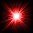 Luz roja que brilla de la oscuridad | Vector Premium