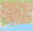 Barcelona Vector Maps. Illustrator, eps files | Mapas Mexico