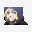 "Annie Leonhart Eating Pie AOT" Sticker for Sale by Incognztio | Redbubble