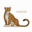 Un jaguar de dibujos animados | Vector Premium