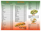 Pizza Express menu in Maynard, Massachusetts, USA