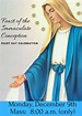 Feast of the Immaculate Conception of Mary - Blessed Sacrament Catholic ...