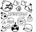 Angry Birds para Colorir e Imprimir - Muito Fácil - Colorir e Pintar