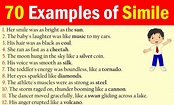 70 Example Sentences of Simile in English - iLmrary