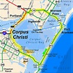Corpus Christi Texas Carte et Image Satellite