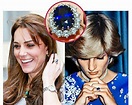 Anel Princesa Diana Kate Middleton Pedra Safira Azul Novo Festa ...