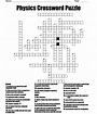 Physics Crossword Puzzle - WordMint