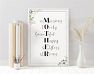 Mother's Day Gift Printable Mother's Day Wall Art | Etsy