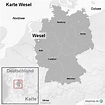 StepMap - Karte Wesel - Landkarte für Deutschland