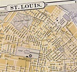 St. Louis Missouri Map 1898 Victorian Antique Copper Engraved | Etsy ...