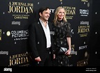 Marcelo Zarvos and Janel Moloney attend the world premiere of "A ...