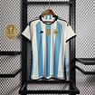 Camisa I ou II Seleção Argentina 3 estrelas + Patch campeão Copa do ...