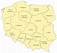 Polen Karte mit Regionen & Landkarten mit Provinzen