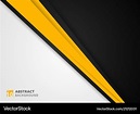 Abstract of modern yellow black and white Vector Image