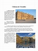 Referat Château de Versailles.doc | Château de Versailles | France