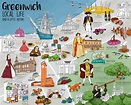Greenwich, London - Mapping Out History - Claire Rollet illustrator