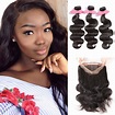 360 Lace Frontal Band With 3 Bundles Body Wavy Virgin Hair
