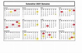 Gratuit Calendrier 2021 Semaine Imprimable {PDF, Word, Excel} | The ...