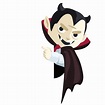 Personagem de vampiro de drácula dos desenhos animados | Vetor Premium