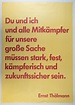 Plakat Zitat Ernst Thälmann | DDR Museum Berlin