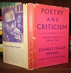 POETRY AND CRITICISM | Stanley Edgar Hyman | First Edition; First Printing