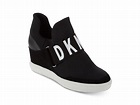 DKNY - Womens DKNY Cosmos Slip On High Top Wedge Sneakers, Black, 10 US ...