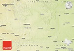 Physical Map of Stonewall County