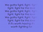Cheryl Cole - Fight For This Love -Lyrics - YouTube