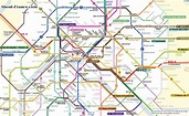 Central Paris metro map - About-France.com
