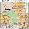 Dayton Ohio Street Map 3921000