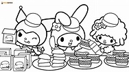 Dibujos de My Melody para colorear - AniYuki.com