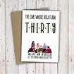 Friends 30th Birthday Card Joey Tribbiani TV Show Digital - Etsy Canada