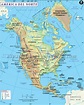 Mapa de America del Norte - Mapa Físico, Geográfico, Político ...