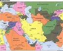 Southwest Asia Political Map 1996 - Full size