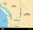 Columbia River Us Map - Map Of Rose Bowl