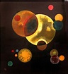 Heavy Circles by Vasily Kandinsky in Norton Simon Museum. Pasadena, CA.