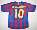 2005-06 FC BARCELONA *RONALDINHO* SHIRT M Football / Soccer \ European ...