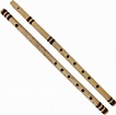 Indian Bansuri Bamboo Flute Set - Includes 2 Flutes: Fipple ...