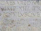 As letras dos Romanos - serifas