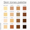 skin tone palette vector Stock Vector | Adobe Stock