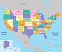 Estados De Estados Unidos Mapa Map 2023 - Riset