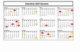 Gratuit Calendrier 2021 Semaine Imprimable {PDF, Word, Excel} | The ...