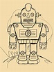 Cómo dibujar un robot a lápiz - instrucciones fáciles paso a paso para ...